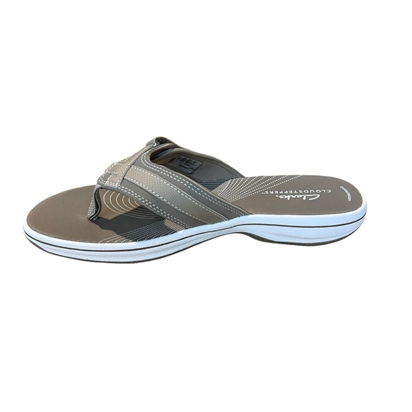 Clarks Breeze Sea Taupe Women’s Sandals Flip Flops NEW 7 - Picture 3 of 7